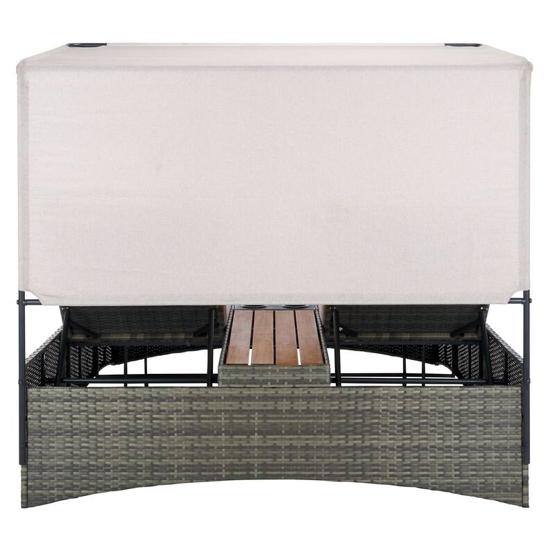 SAFAVIEH Outdoor Living Adora Double Daybed - 24"W x 25"D x 64"H