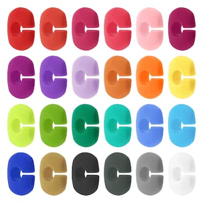 26 Pack Wine Glass Charm Silicone Drink Markers Reusable Glass Identifiers - Multicolored - 23 x 13 x 10mm