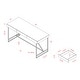 preview thumbnail 12 of 11, Vaiz Modern 60-inch Metal 3-Drawer Computer Desk with Drawers by Furniture of America