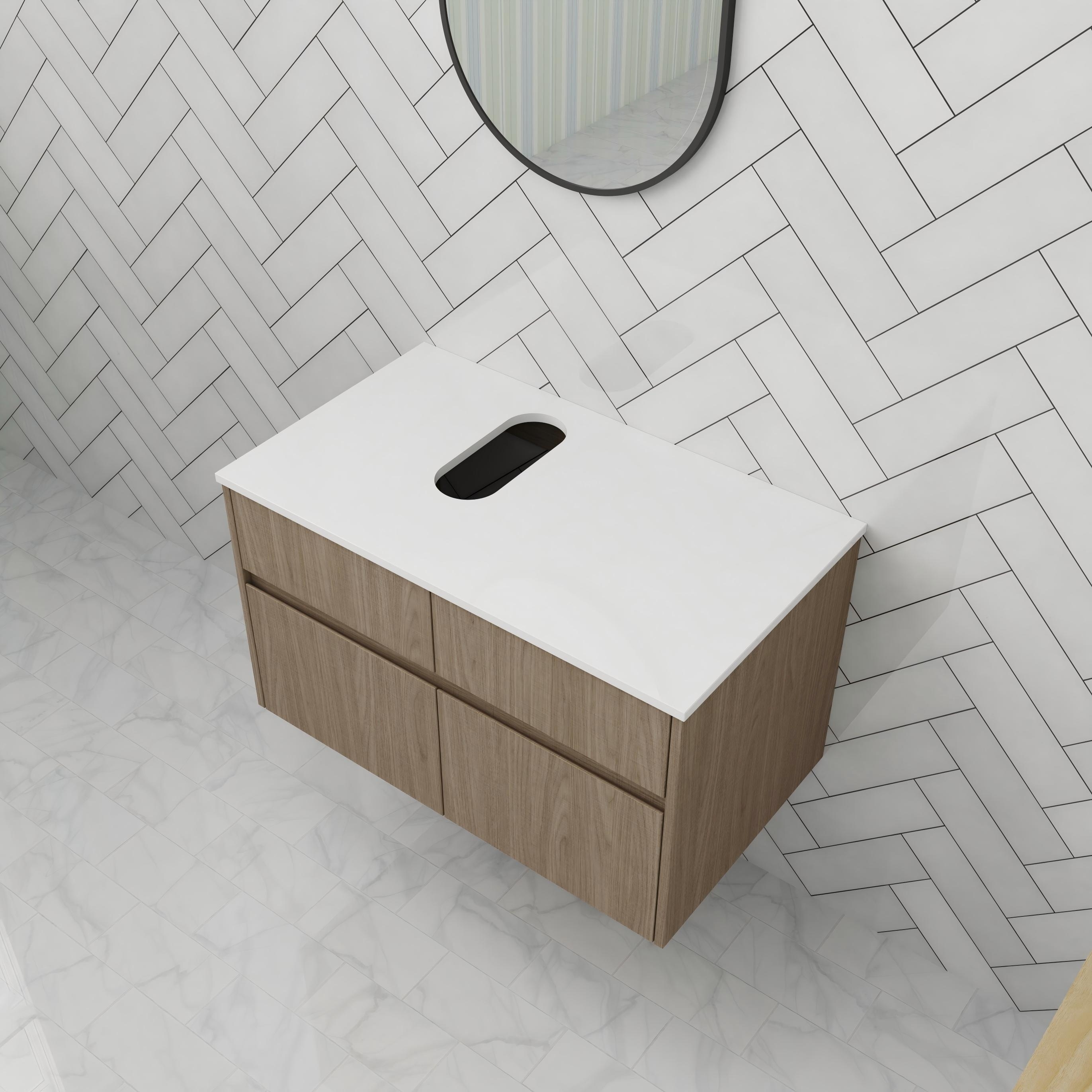 ARTCHIRLY 32'' Bathroom Vanity with Sink, Floating Bathroom Vanity with Soft Close Door And Drawer