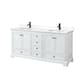 Option White / White Quartz Top / Matte Black Hardware
