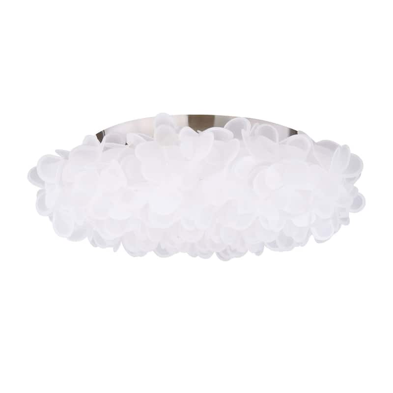 Fluffy 22in LED Flush Mount 3000K in Brushed Nickel - Brushed Nickel - 22