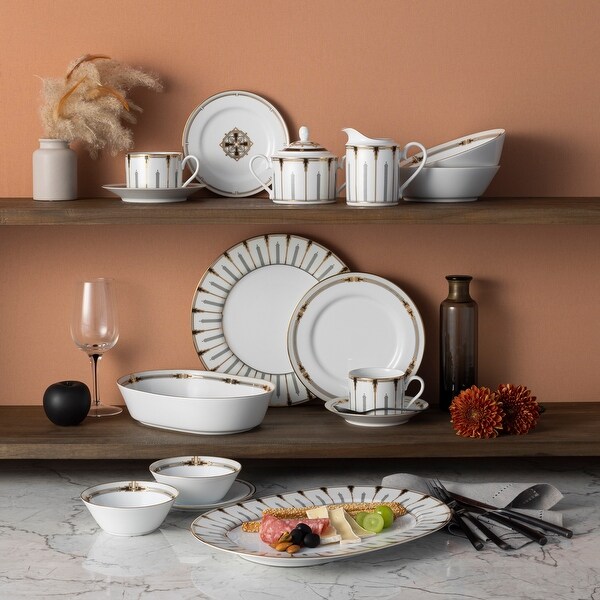 Empire Gold Porcelain Cup, 8 oz., 4-Piece Set - Bed Bath & Beyond