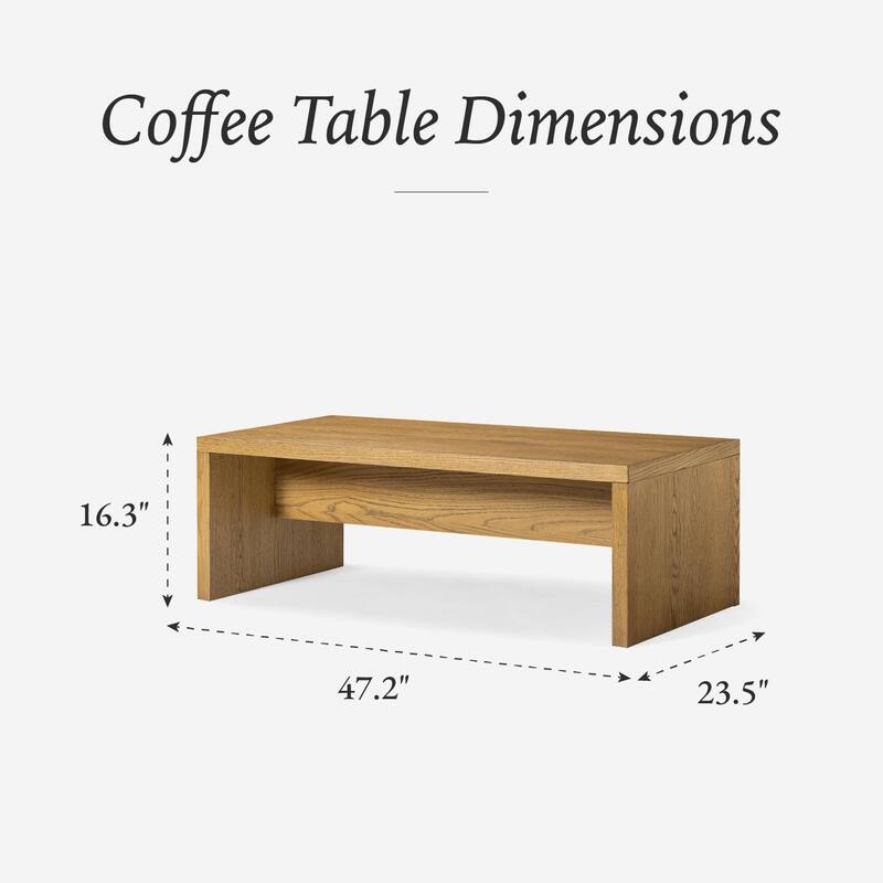 Maven Lane Zeno Rectangular Coffee Table