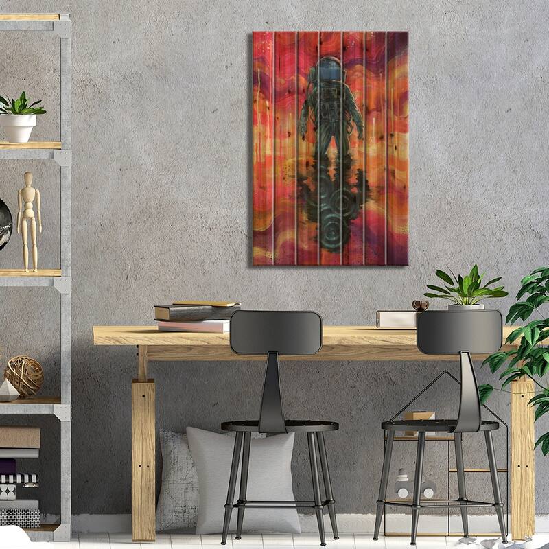 Spaceman Spliff Print On Wood by Swartz Brothers Art - Multi-Color