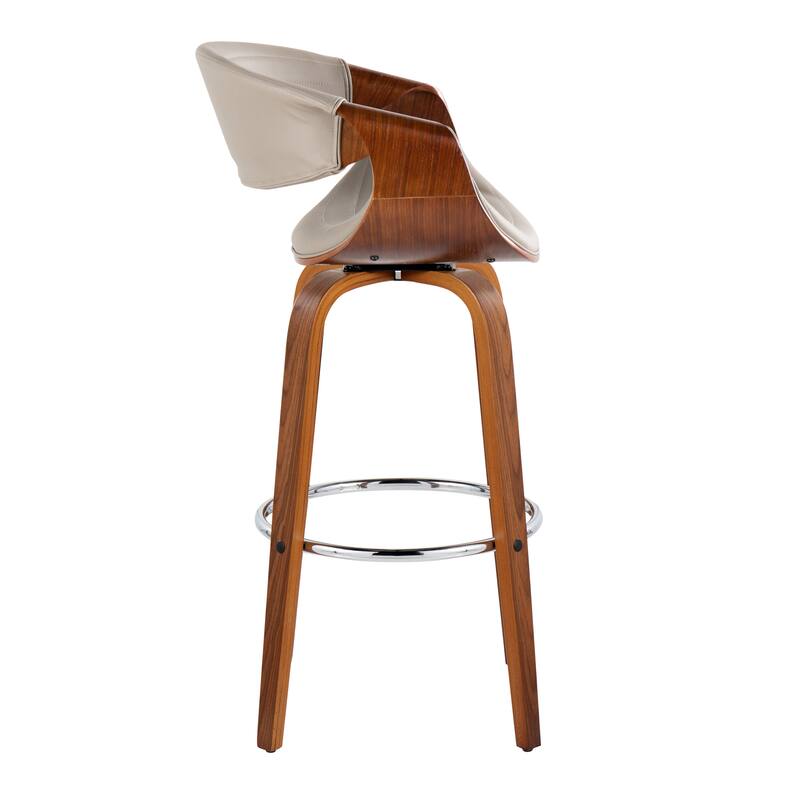 Carson Carrington Kanteborg 30" Fixed-Height Bar Stool with Round Footrest (Set of 2)