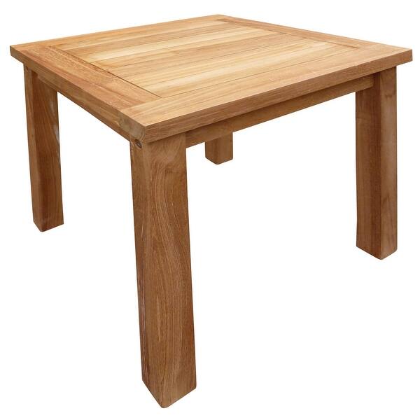 Seven Seas Teak Santa Monica Outdoor Teak Wood Patio End Table Overstock 31290714