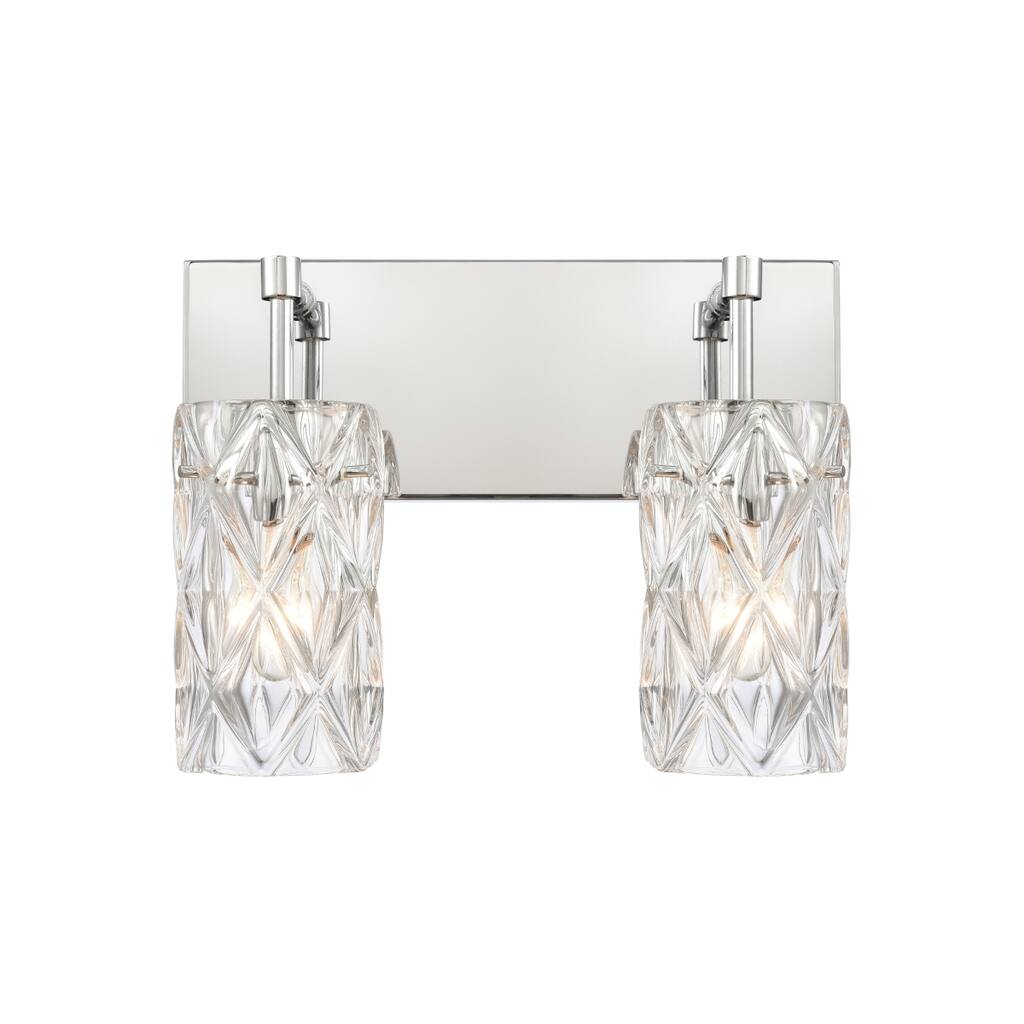 Elk Home Formade Crystal Polished Chrome With Crystal 2 Light Vanity