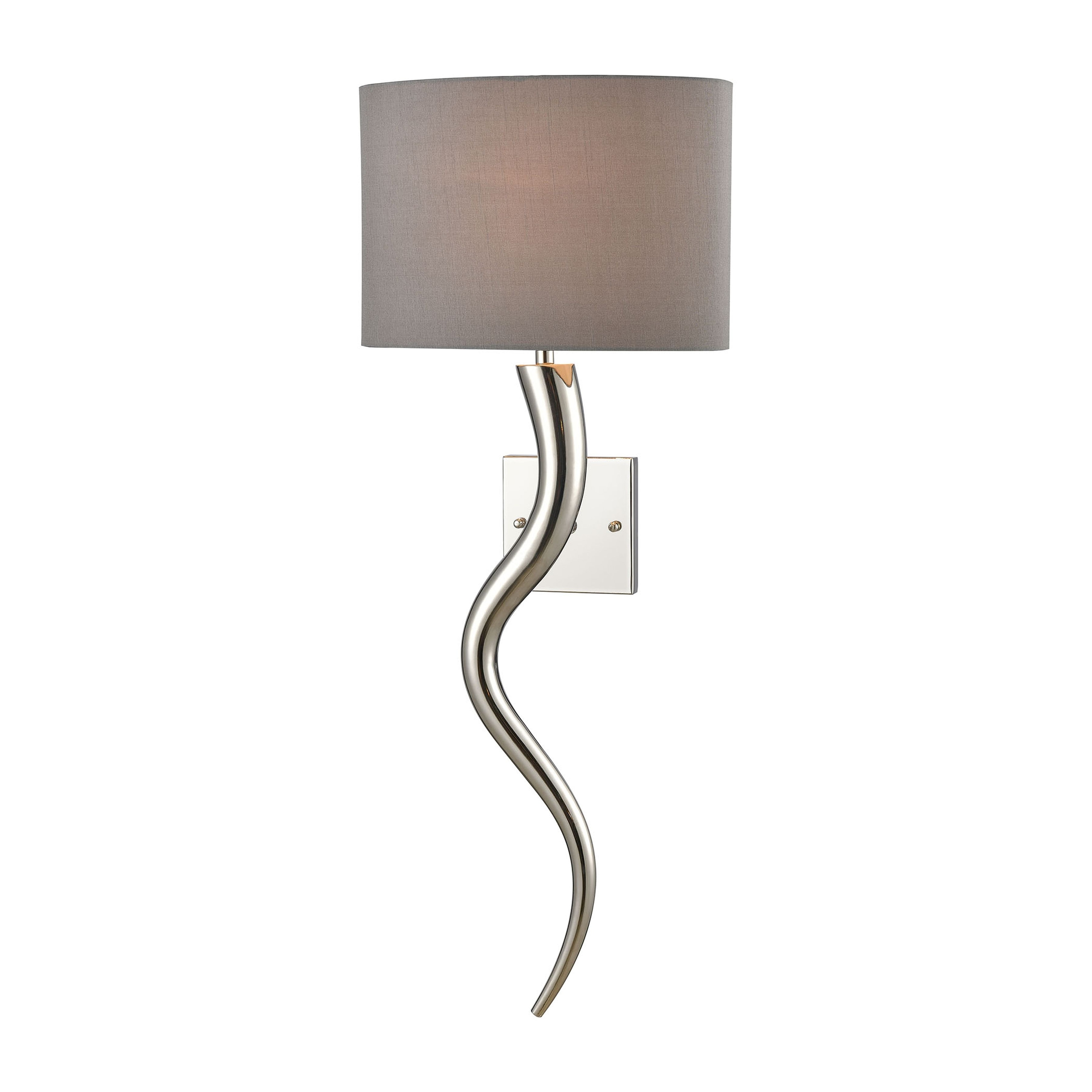Nile 32" High 1-Light Sconce - Polished Nickel - 32 inch Tall