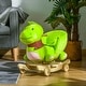 preview thumbnail 2 of 3, Baby Rocking horse Kids Interactive 2-in-1 Plush Ride-On Toys Stroller Rocking Dinosaur with Wheels and Nursery Song