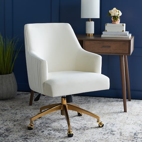 SAFAVIEH Kaisley Puckered Office Chair - 26" W x 27" D x 37" H