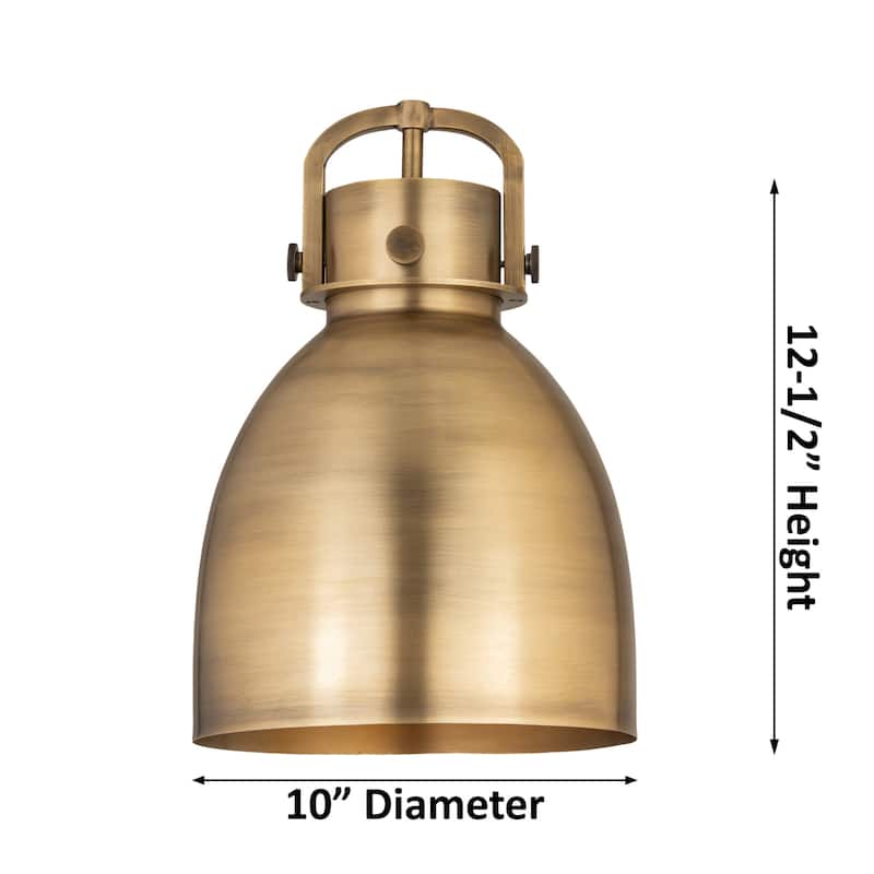 Innovations Lighting 410-1PM-12-10 Newton Bell Pendant Newton Bell 10"
