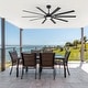preview thumbnail 24 of 37, 72"/80" Large Windmill Ceiling Fan with Light and Remote(10 Reversible Blades)