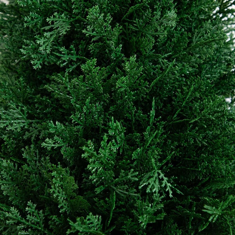 Artificial Cedar Plants with Stakes - 3' - Green - Set of 2