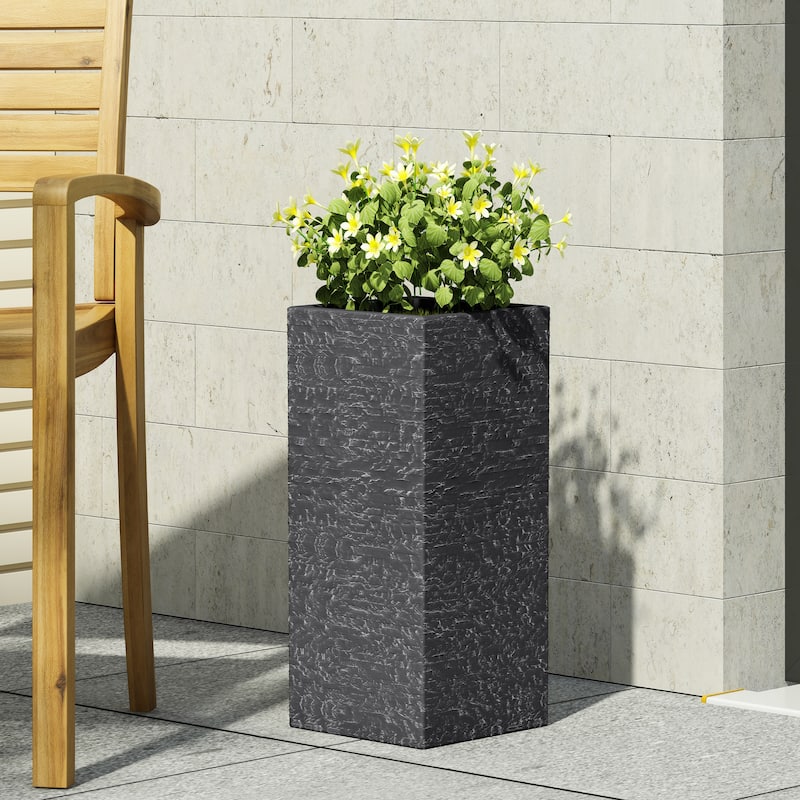 Modern Handmade Concrete Planter, Outdoor-Resistant, Stylish Design