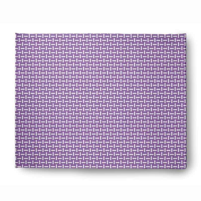 Woven Stitch Soft Chenille Rug - 8' x 10' - Purple