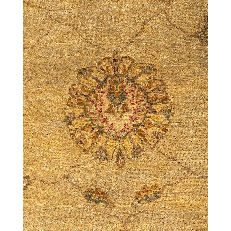 Oushak One-of-a-Kind Hand-Knotted Area Rug - Gold, 8' 1" x 10' 0" - 8' 1" x 10' 0"