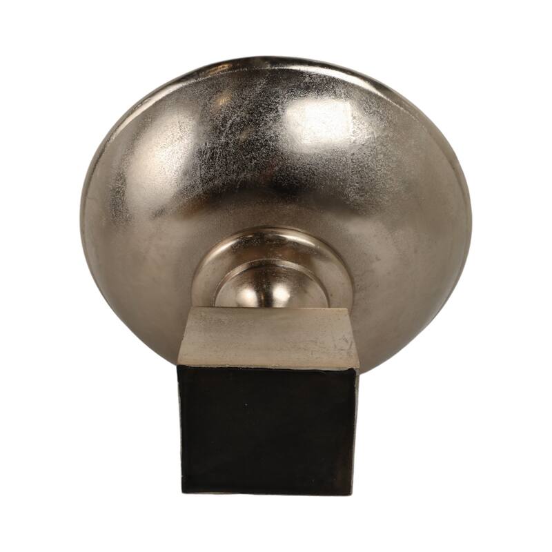 Aluminum Decorative Bowl Modern Pedestal Base Home Decor - 15" Gold - 20" x 20" x 15"