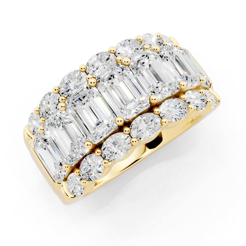 Auriya 14k Gold 5.00ctw Lab Grown Diamond Anniversary Ring (E-F VS)