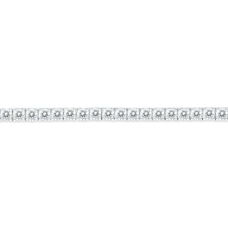 Marquee 7 Carat TW Diamond Tennis Bracelet in 14K White Gold
