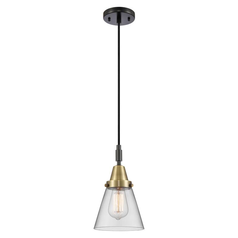 Innovations Lighting 447-1P-G62 Cone 6" Wide Mini Pendant with Clear