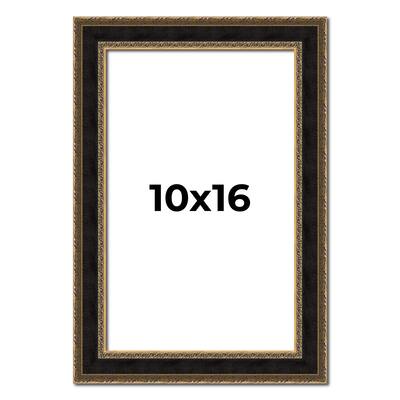 10x16 Frame Gold Antique Vintage Sold Wood Picture Frame | 1.75 Inch