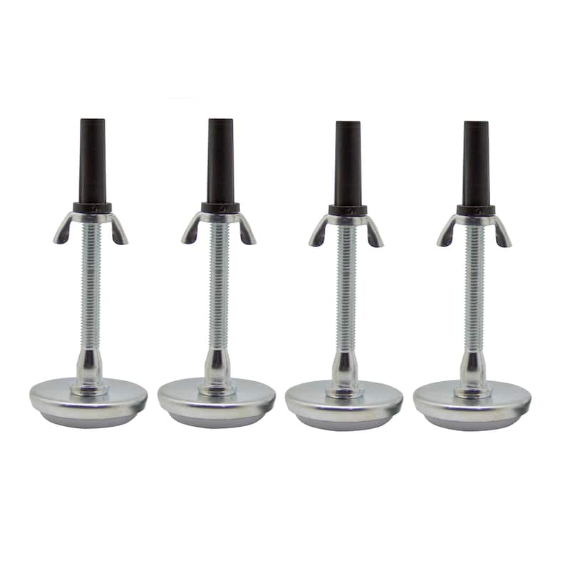 Adjustable 5.8" Threaded Bed Frame Riser Glide Legs, Set of 4 Glides.