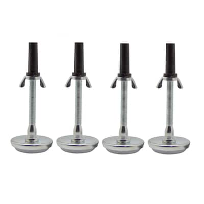 Adjustable 5.8" Threaded Bed Frame Riser Glide Legs, Set of 4 Glides.