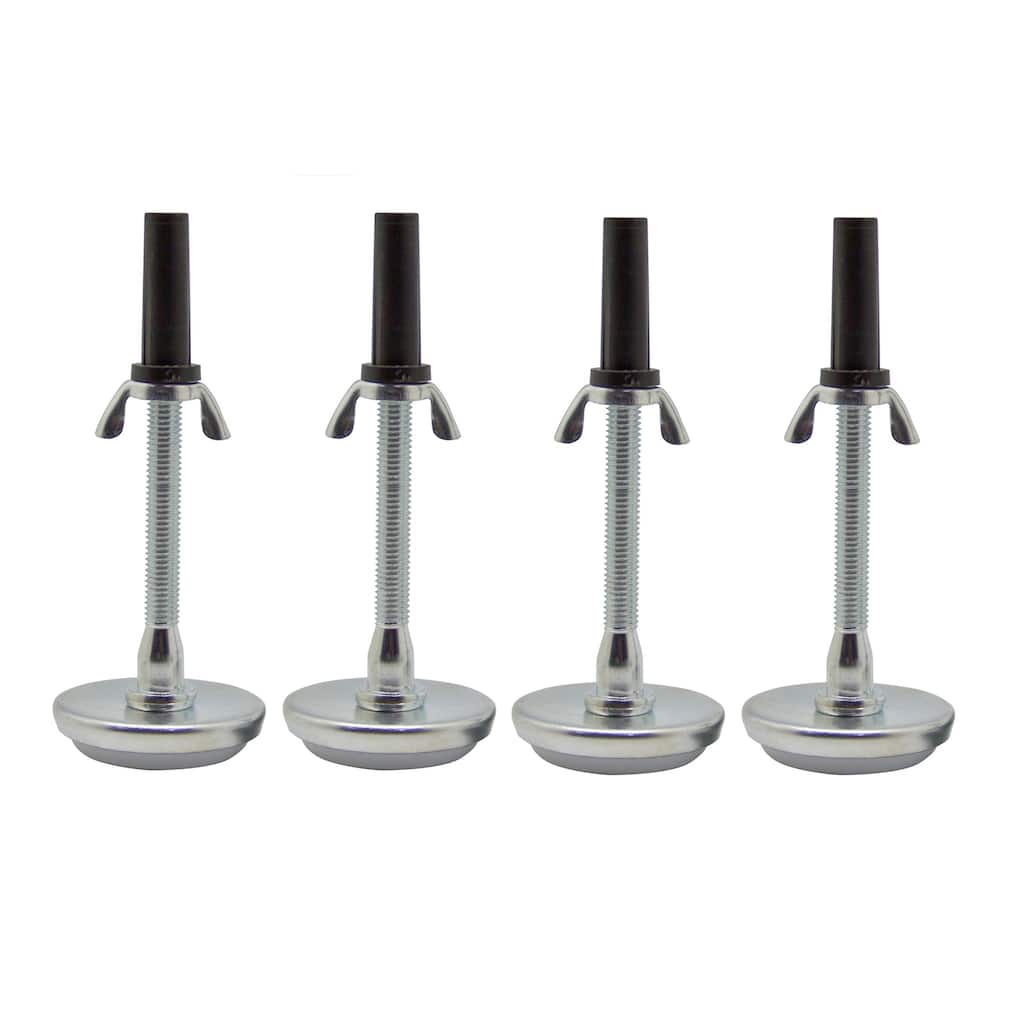 Adjustable 5.8" Threaded Bed Frame Riser Glide Legs, Set of 4 Glides.