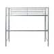 preview thumbnail 8 of 9, Walker Edison Abner Silver Metal Deluxe Twin Loft Bed