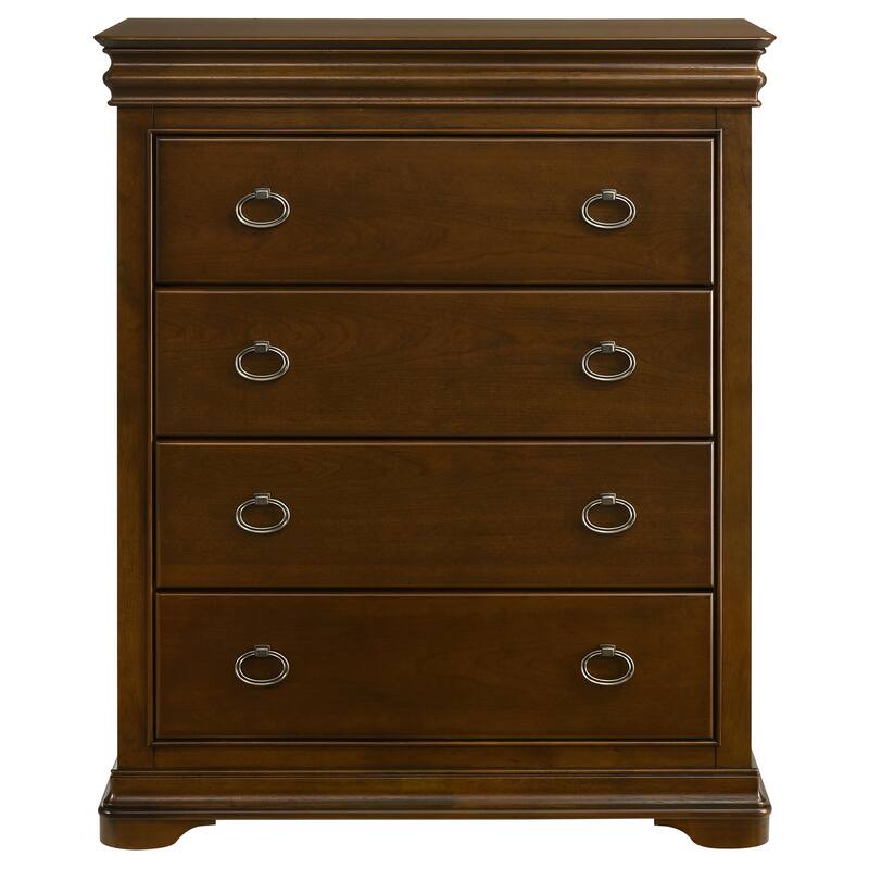Garland 4-drawer Bedroom Chest of Drawers Brown Cherry