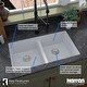 preview thumbnail 22 of 56, Karran Undermount Double Equal Bowl Quartz Kitchen Sink - 32" x 19.5" x 9" - 32" x 19.5" x 9"