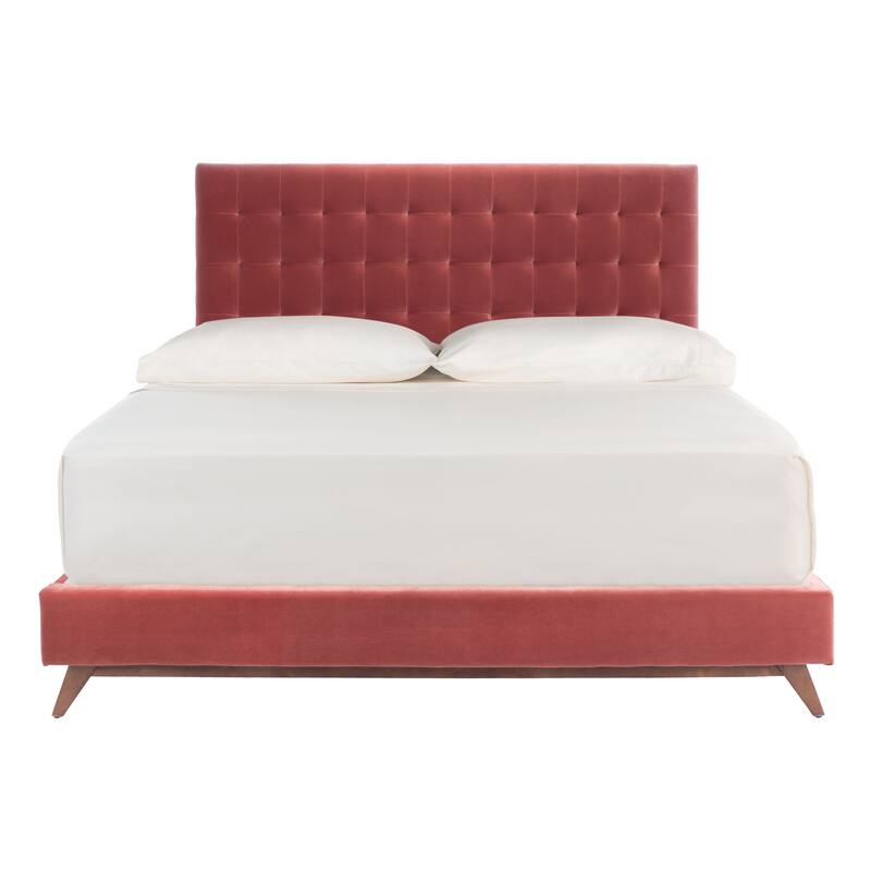 SAFAVIEH Couture Tsarina Velvet Tufted Queen Bed