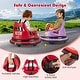 preview thumbnail 11 of 37, 12V Kids Ride On Bumper Car with Remote Control and Dual Joysticks - 26.5" x 25.5" x 19" (L x W x H)