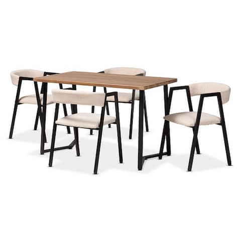 Delgado Modern and Contemporary 5-Piece Metal Dining Set