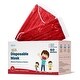 Thumbnail 2, WeCare Disposable Face Mask, 3-Ply with Ear Loop (50 Individually Wrapped) - For KIDS. Changes active main hero.