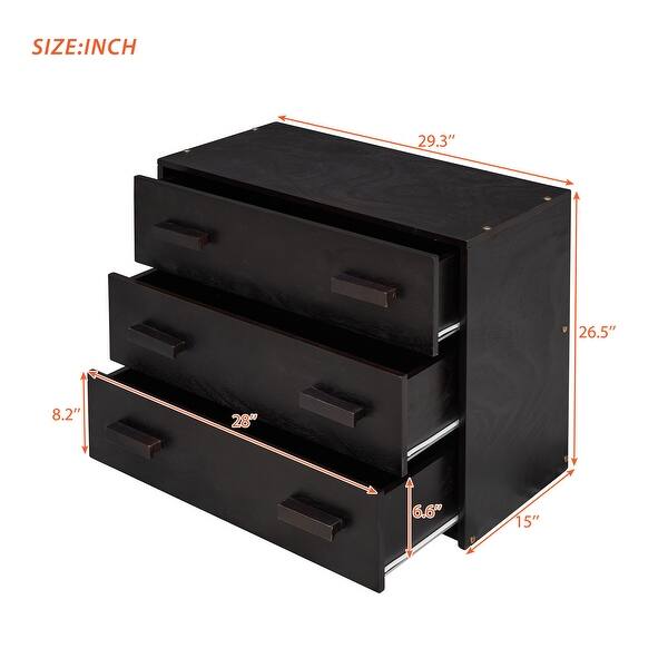 dimension image slide 4 of 6, Twin Size Loft Bed With Cabinet and Shelf,Solid Construction