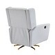 preview thumbnail 32 of 45, Boucle Metal Base Power Recliner Chair with 360° Swivel, 90°-165° Adjustable Backrest, Extended Footrest