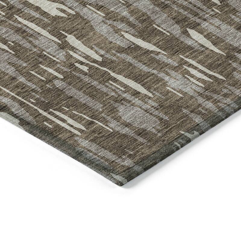 HomeRoots Abstract Transitional Rectangle Outdoor Rug