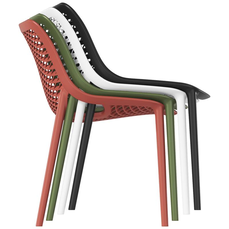 Frond and Form 4-Person Outdoor Square Dining Set