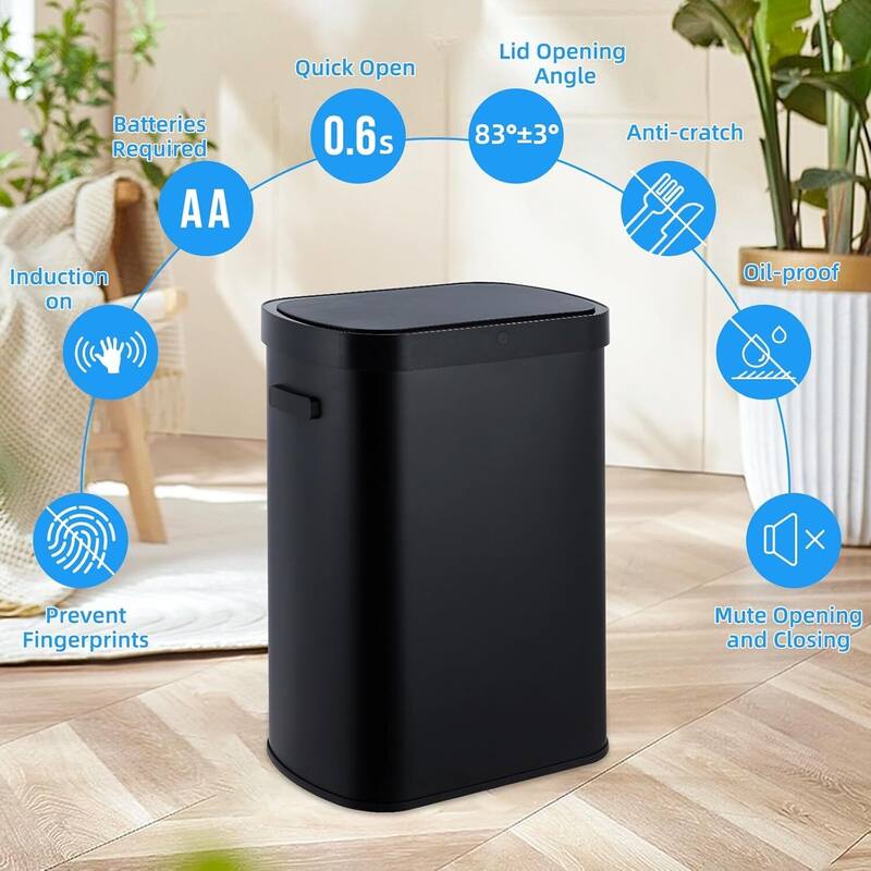 13 Gallon Automatic Trash Can