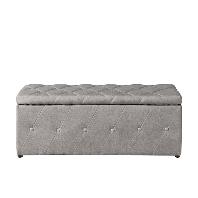 Rectangular Storage Ottoman Short velvet with 2 Set Ottomans