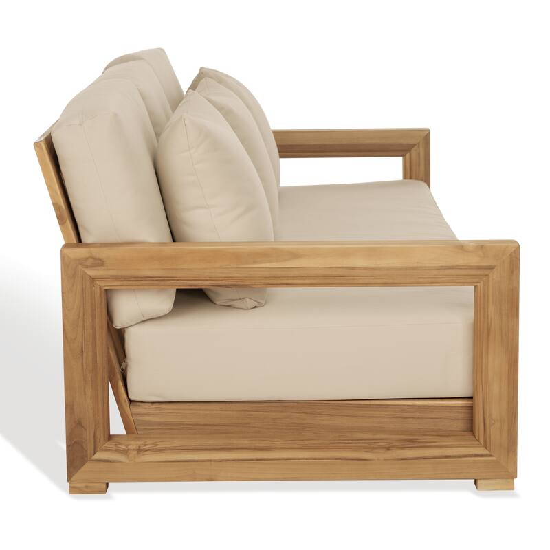 SAFAVIEH Couture Montford Teak 3-Seat Bench Casing (Cover Only) - 72Wx29Dx1H