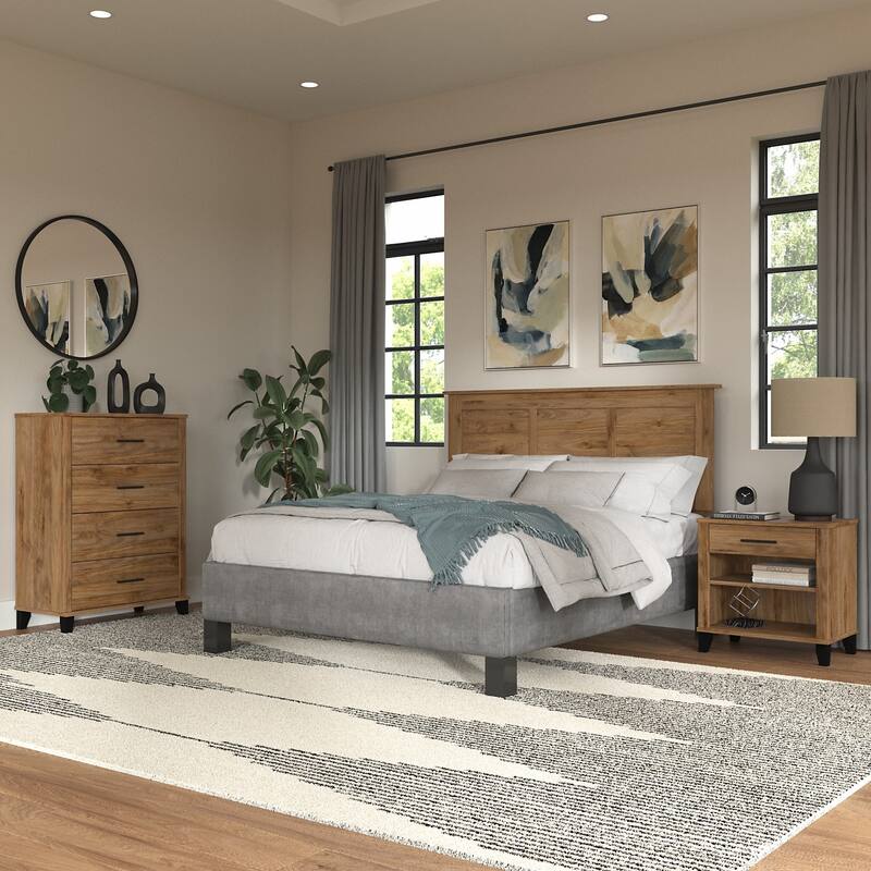 Somerset Full/Queen Size Headboard Bedroom Set by Bush Furniture