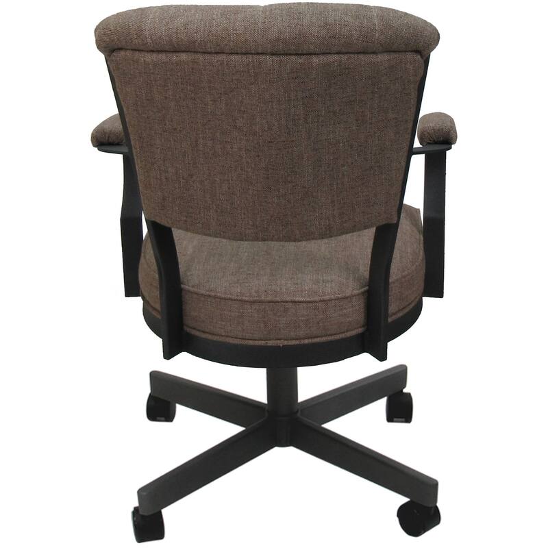 Miami Swivel Metal Caster Chair on Reading Base - 18" High Seat