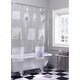 preview thumbnail 1 of 2, Quick Dry Mesh Pockets Waterproof PEVA Shower Curtain