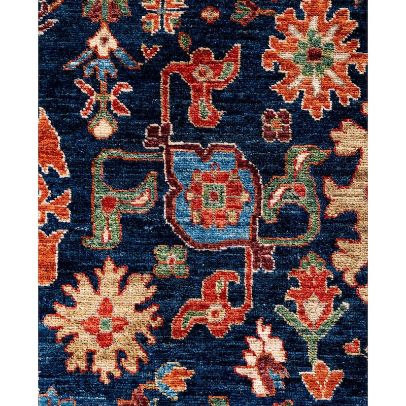 Serapi One-of-a-Kind Hand-Knotted Area Rug - Blue - 8' 0" x 9' 10"
