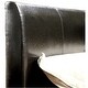 preview thumbnail 4 of 3, Platform Style Leatherette Full Size Bed with Curved Headboard, Brown