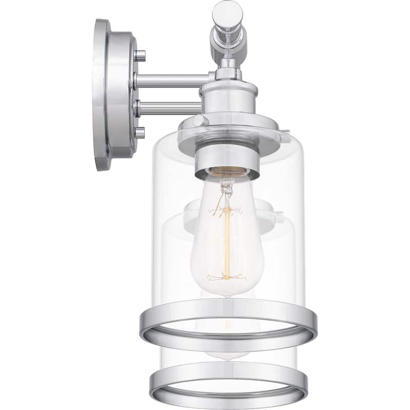 Dixie 2-Light Polished Chrome Vanity Light