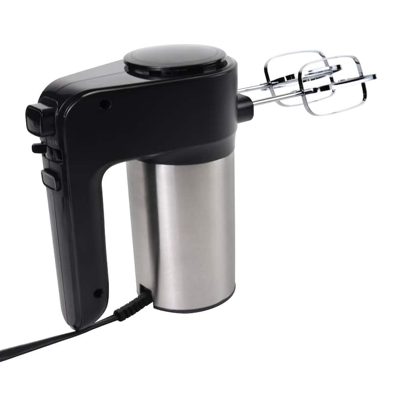 Total Chef 6-Speed Hand Mixer, 250W, Turbo Boost, Black Silver